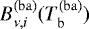 $B_{\nu,i}^{\mathrm{(ba)}}(T_{\mathrm{b}}^{(\mathrm{ba})})$
