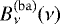 $B_{\nu}^{\mathrm{(ba)}}(\nu)$