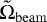$\tilde{\Omega}_{\mathrm{beam}}$