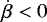 $\dot{\beta}<0$