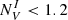 $ N^{I}_{V} < 1.2 $