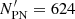 $ {N_{\rm PN}^\prime}=624 $