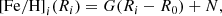 $$ \begin{aligned} {\mathrm{[Fe/H]}_i}(R_i) = G(R_i-R_0)+N, \end{aligned} $$