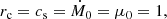 $$ \begin{aligned} r_{\rm c}=c_{\rm s}=\dot{M}_0=\mu _0=1, \end{aligned} $$