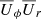 $ {\overline{U}}_\phi{\overline{U}}_r $
