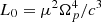 $ L_0=\mu^2\Omega_p^4/c^3 $