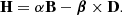 $$ \begin{aligned} \mathbf H&=\alpha \mathbf B -\boldsymbol{\beta }\times \mathbf D . \end{aligned} $$