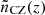 $ \tilde n_{\mathrm{CZ}}(z) $