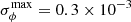 $ \sigma_\phi^{\rm max}=0.3\times10^{-3} $