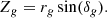 $$ \begin{aligned}&Z_{g}=r_{ g} \sin (\delta _{g}). \end{aligned} $$