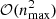 $ \mathcal{O}(n_{\rm max}^2) $