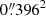 $ 0{{\overset{\prime\prime}{.}}}396^2 $