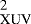 $_{\textrm{XUV}}^2$