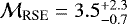 $\mathcal{M}_{\textrm{RSE}}=3.5^{&#x002B;2.3}_{-0.7}$