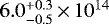 $6.0_{-0.5}^{&#x002B;0.3}\,{\times}\, 10^{14}$