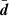 $ \bar{\boldsymbol{d}} $