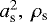 $a_{\textrm{s}}^2,\:\rho_{\textrm{s}}$