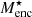 $ M^\star _{\rm enc} $