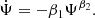 $$ \begin{aligned} \dot{\Psi }= -\beta _1 \Psi ^{\beta _2}. \end{aligned} $$