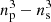 $ n_{\rm p}^3-n_{\rm s}^3 $