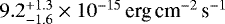 $9.2^{&#x002B;1.3}_{-1.6}\times 10^{-15}\,\textrm{erg\,cm}^{-2}\,\textrm{s}^{-1}$