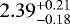 $2.39^{&#x002B;0.21}_{-0.18}$
