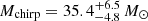 $ {M}_{\mathrm{chirp}} = 35.4^{+6.5}_{-4.8} \, {M}_\odot $