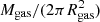 $ {{M}_{\rm gas}}/(2\pi R_{\rm gas}^2) $