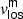 $ \mathit{v}_{\mathsf{los}}^{\mathsf{m}} $