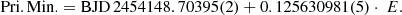 $$ \begin{aligned} \mathrm{Pri.Min.} = \mathrm{BJD}\,24 54148.70395(2) + 0.125630981(5) \cdot \ E. \end{aligned} $$