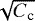 $\sqrt{C_{\textrm{c}}}$