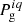$ P_{\mathrm{g}}^{iq} $