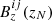 $ B^{ij}_z(z_N) $