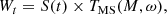 $$ \begin{aligned} W_t = S(t) \times T_{\rm MS}(M,\omega ), \end{aligned} $$