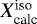 $X_{\textrm{calc}}^{\textrm{iso}}$