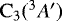 $\mathrm{C_{3}}(^{3}A&#x0027;)$
