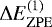 $\Delta E_{\mathrm{ZPE}}^{(1)}$