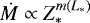 ${\dot{M}}\propto Z_{\ast}^{m(L_{\ast})}$