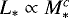 $L_{\ast} \propto M_{\ast}^c$