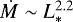 ${\dot{M}}\sim L_{\ast}^{2.2}$