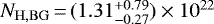 $N_{\mathrm{H,BG}}\,{=}\,(1.31^{&#x002B;0.79}_{-0.27}) \times 10^{22}$
