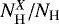 $N_{\mathrm{H}}^X/N_{\textrm{H}}$