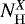 $N_{\mathrm{H}}^X$