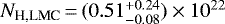 $N_{\textrm{H,LMC}}\,{=}\,(0.51^{&#x002B;0.24}_{-0.08})\times 10^{22}$