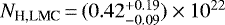 $N_{\textrm{H,LMC}}\,{=}\,(0.42^{&#x002B;0.19}_{-0.09}) \times 10^{22}$