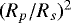 $(R_p/R_s)^2$