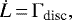 \begin{equation*}\dot{L}\,{=}\,\Gamma_{\textrm{disc}}, \end{equation*}