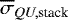 $\overline {\sigma}_{QU,\textrm{stack}}$