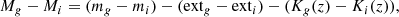 $$ \begin{aligned}&M_{g}-M_{i} = (m_{g}-m_{i}) - (\mathrm{ext}_{g} - \mathrm{ext}_{i}) - (K_{g}(z) - K_{i}(z)), \end{aligned} $$