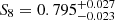 $ S_8 = 0.795^{+0.027}_{-0.023} $